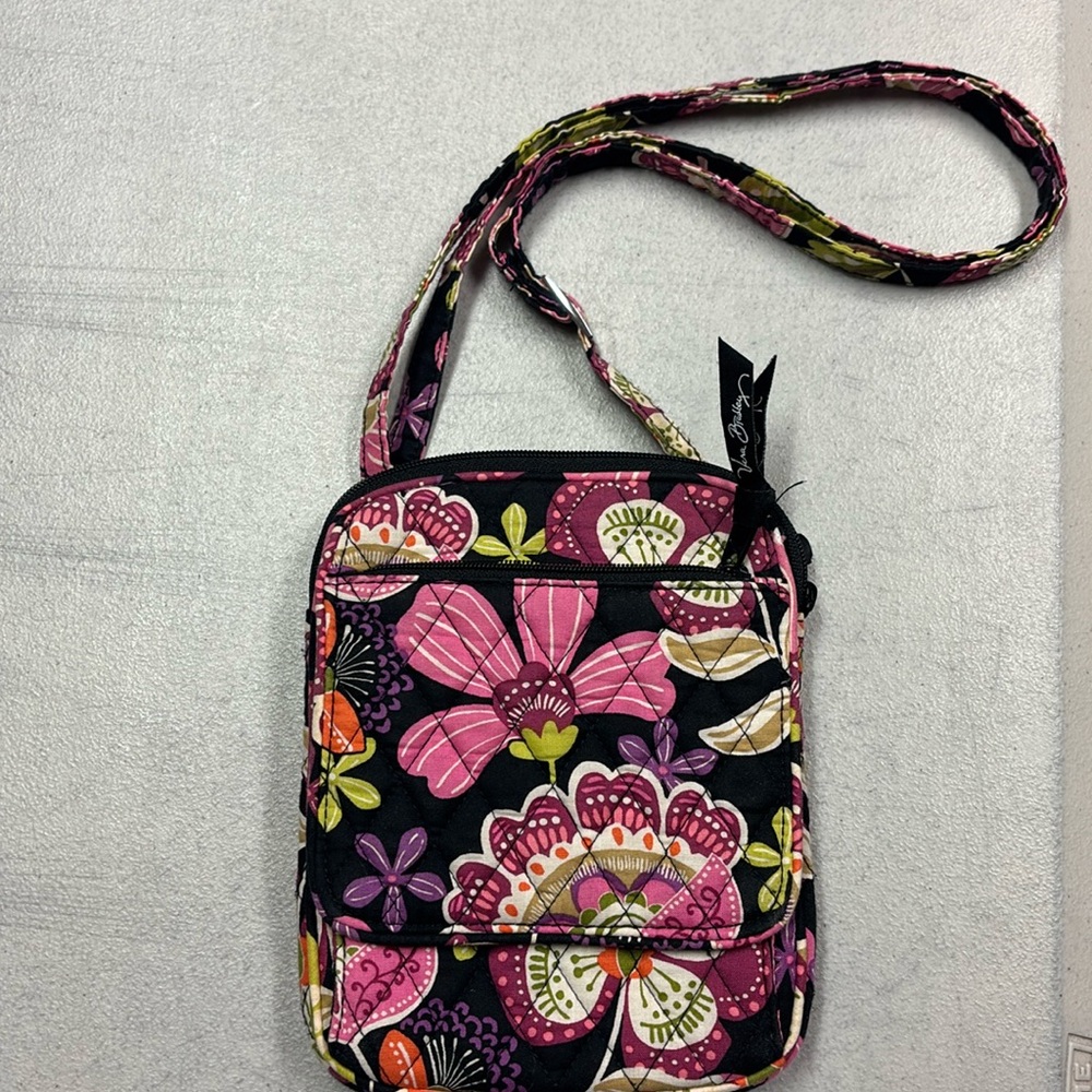 Vera Bradley Cross Body Handbag Purse Quilted Floral